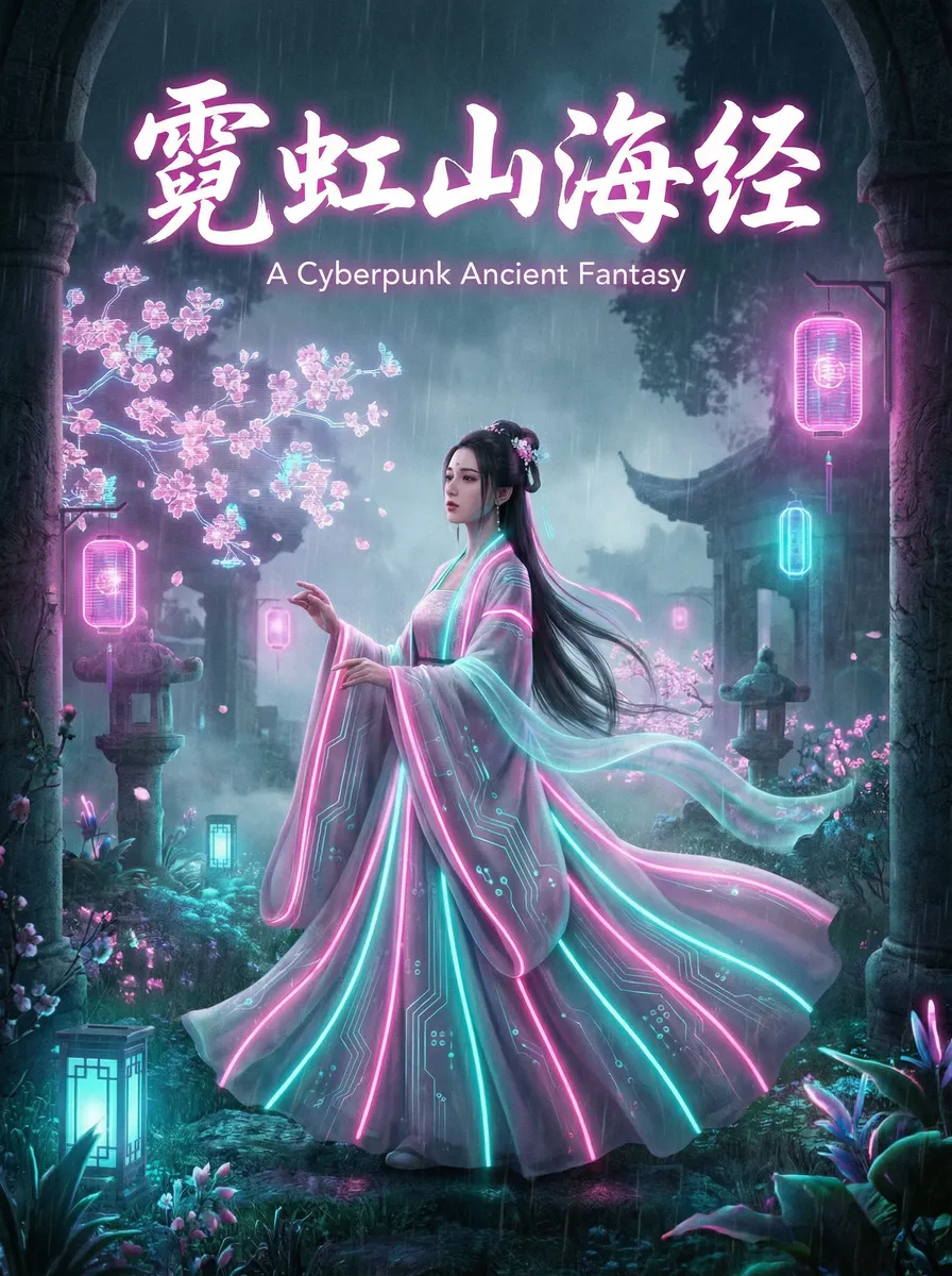 一杆钢枪合集 古风奇缘短剧 - 霓虹山海经海报